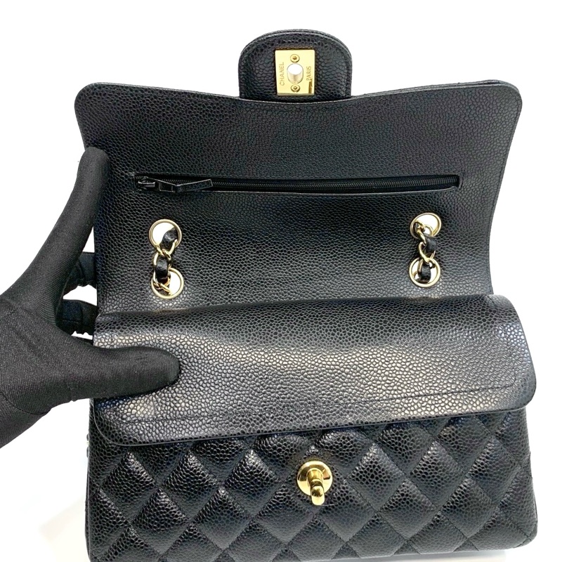 CHANEL黑金荔枝牛皮coco23 A01113-6