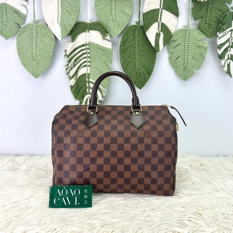 LV Speedy 30 啡色棋盤格 手提包