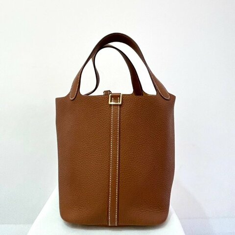 HERMES金棕Picotin 22cm
