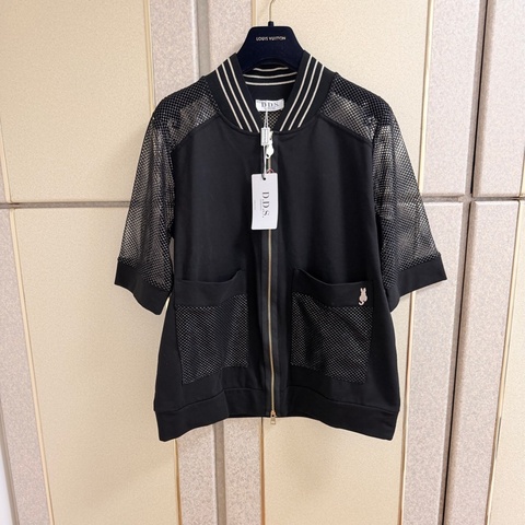 7)全新義大利萬元精品D.D.S.黑色短袖外套上衣 40號