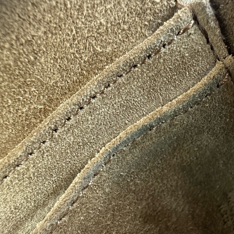 LOEWE Mini Gate 杏色馬鞍包 斜肩包-21