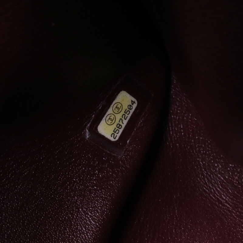 CHANEL 牛皮皮革2.55 28cm金扣鏈帶肩背袋-6