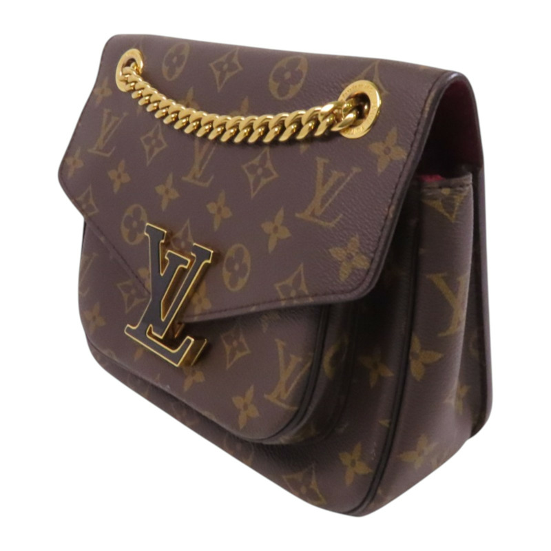 LOUIS VUITTON Monogram Passy銀扣鏈帶肩背袋-2