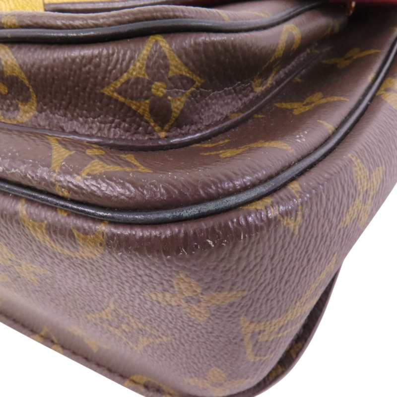 LOUIS VUITTON Monogram Passy銀扣鏈帶肩背袋-11