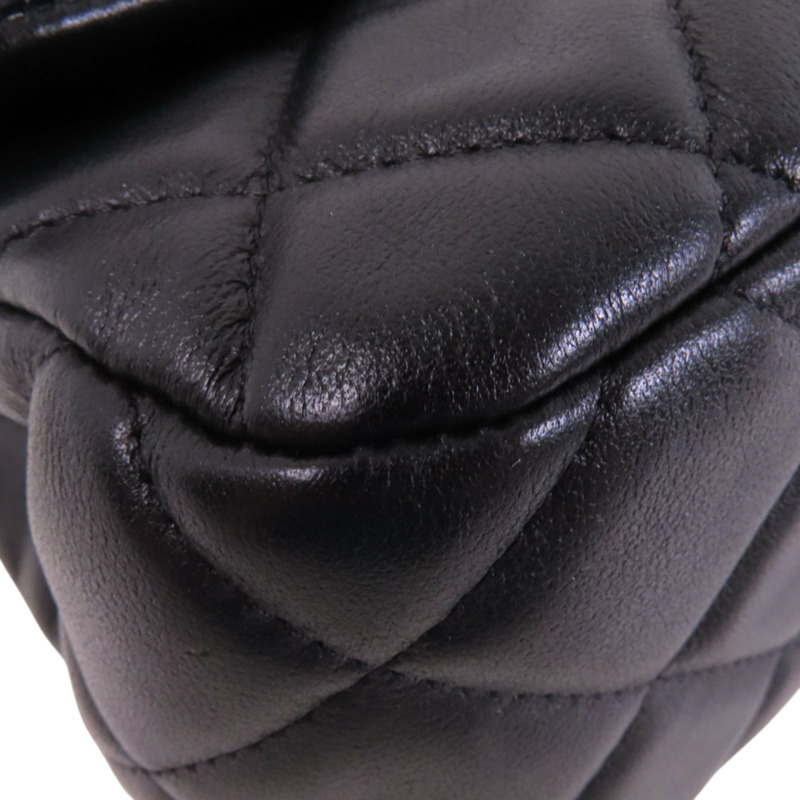 CHANEL 羊皮皮革Lady Handle金扣手挽肩背兩用袋-10