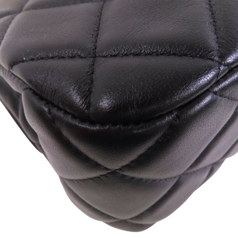 CHANEL 羊皮皮革Lady Handle金扣手挽肩背兩用袋-12