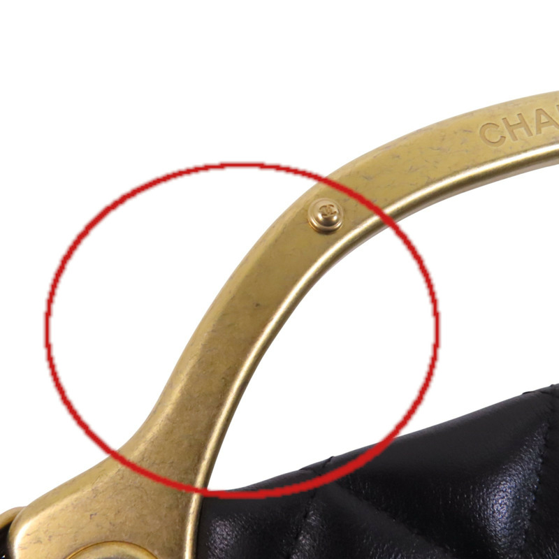 CHANEL 羊皮皮革Lady Handle金扣手挽肩背兩用袋-16