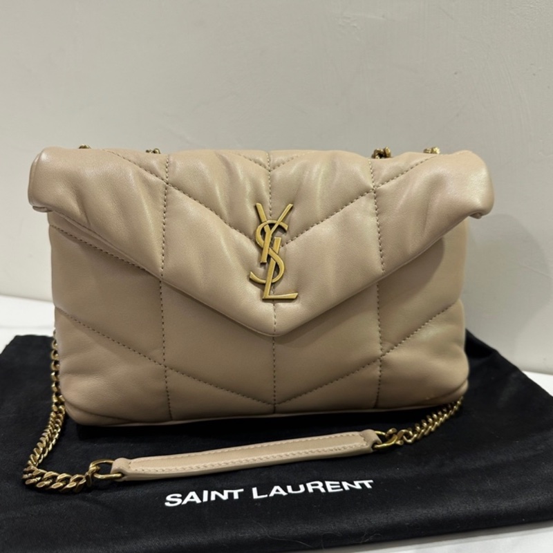 YSL Puffer mini 奶茶色-5