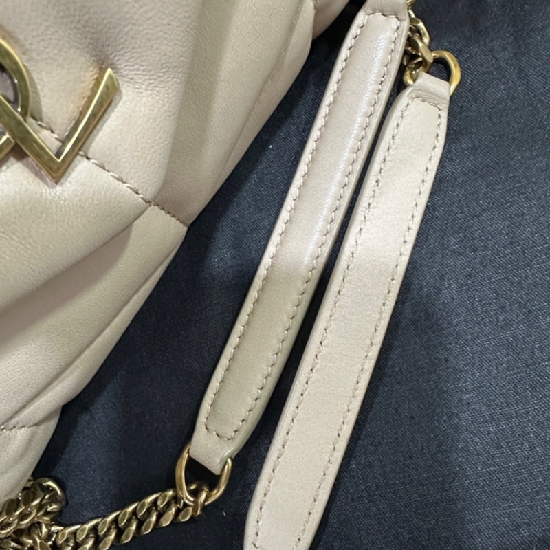 YSL Puffer mini 奶茶色-11