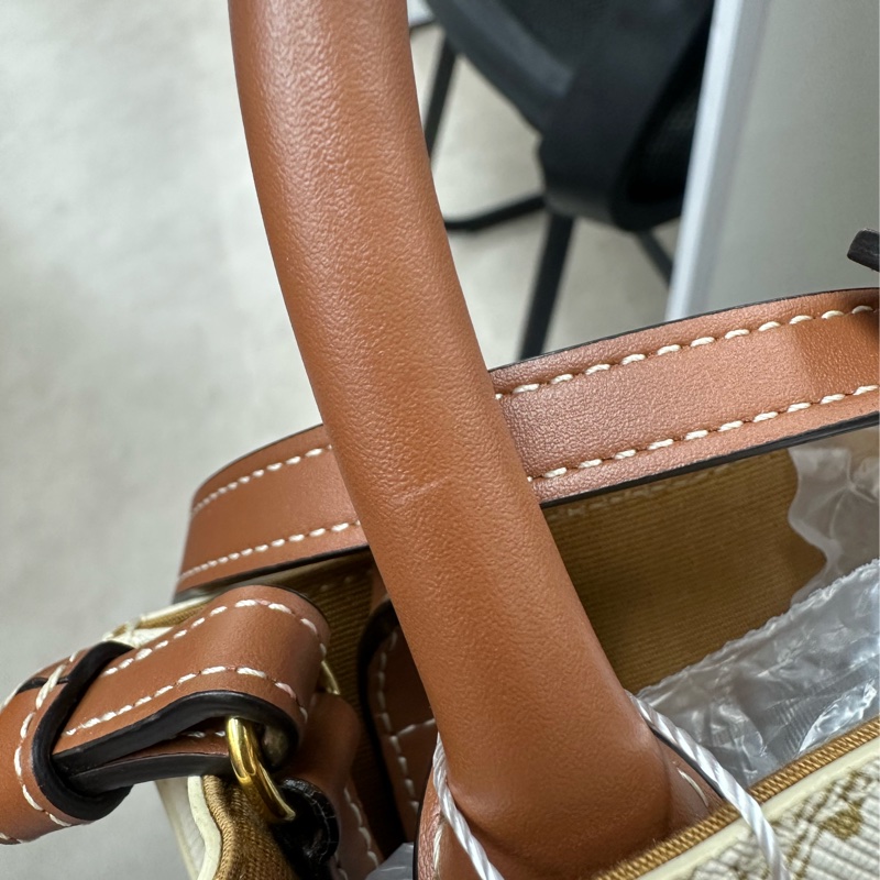 CELINE 米白色凱旋門 Totebag Mini size-6