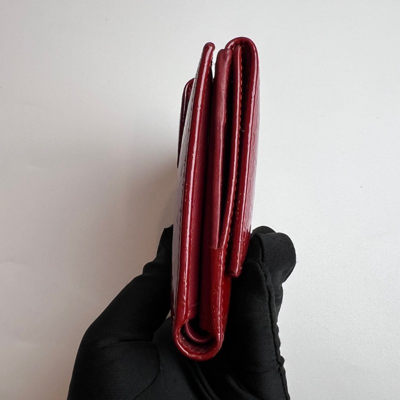 GUCCI 309755 紅漆皮對開短夾-3