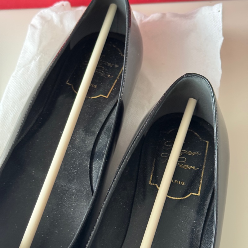 使用品 roger vivier 經典黑色flat平底鞋-5