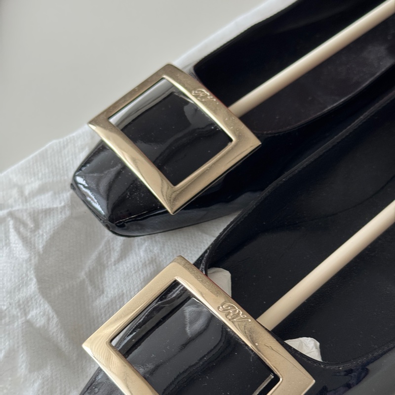 使用品 roger vivier 經典黑色flat平底鞋-9