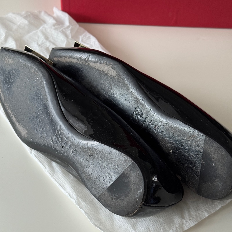 使用品 roger vivier 經典黑色flat平底鞋-10