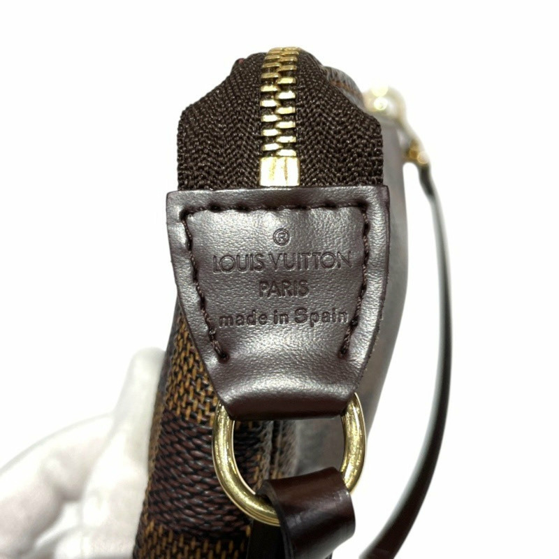 LOUIS VUITTON 路易威登 Pochette Accessoires N41206 手提包 女士 Damier Ebene 迷你包配件袋-6