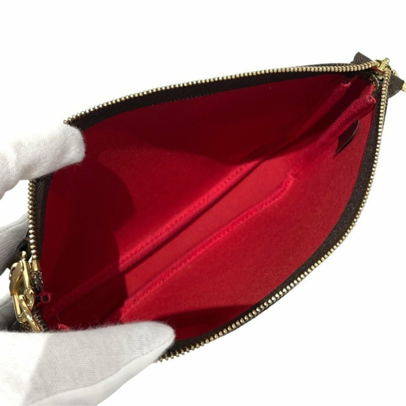 LOUIS VUITTON 路易威登 Pochette Accessoires N41206 手提包 女士 Damier Ebene 迷你包配件袋-8