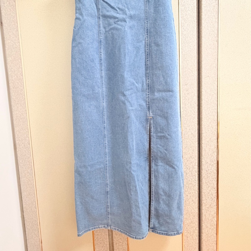 7)全新Alice+Olivia正品牛仔開叉長洋 14號 M-L可穿-5