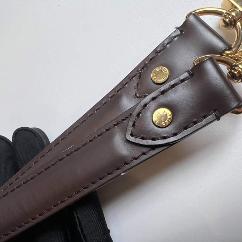 LV N41132 棕色棋盤格手提單肩包-13