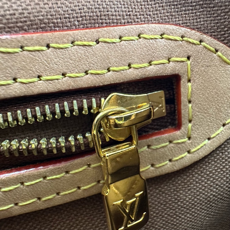 LV Speedy 25 啡色老花晶片款 手提單肩斜肩包-11