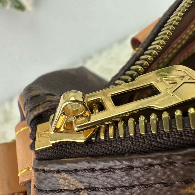 LV Speedy 25 啡色老花晶片款 手提單肩斜肩包-15