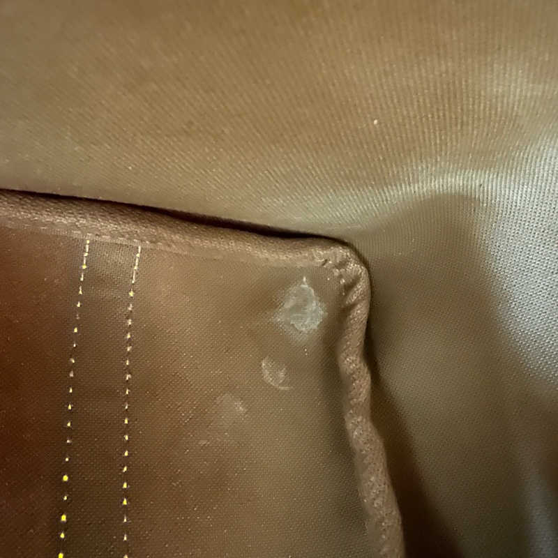 LV Speedy 25 啡色老花晶片款 手提單肩斜肩包-21