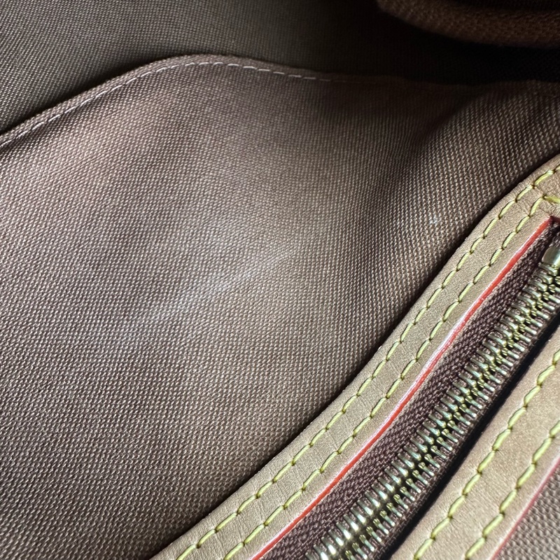 LV Speedy 25 啡色老花晶片款 手提單肩斜肩包-22