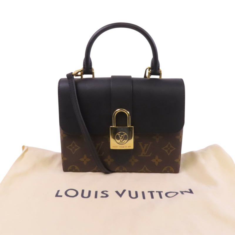 LOUIS VUITTON Monogram Locky BB金扣手挽肩背兩用袋-9
