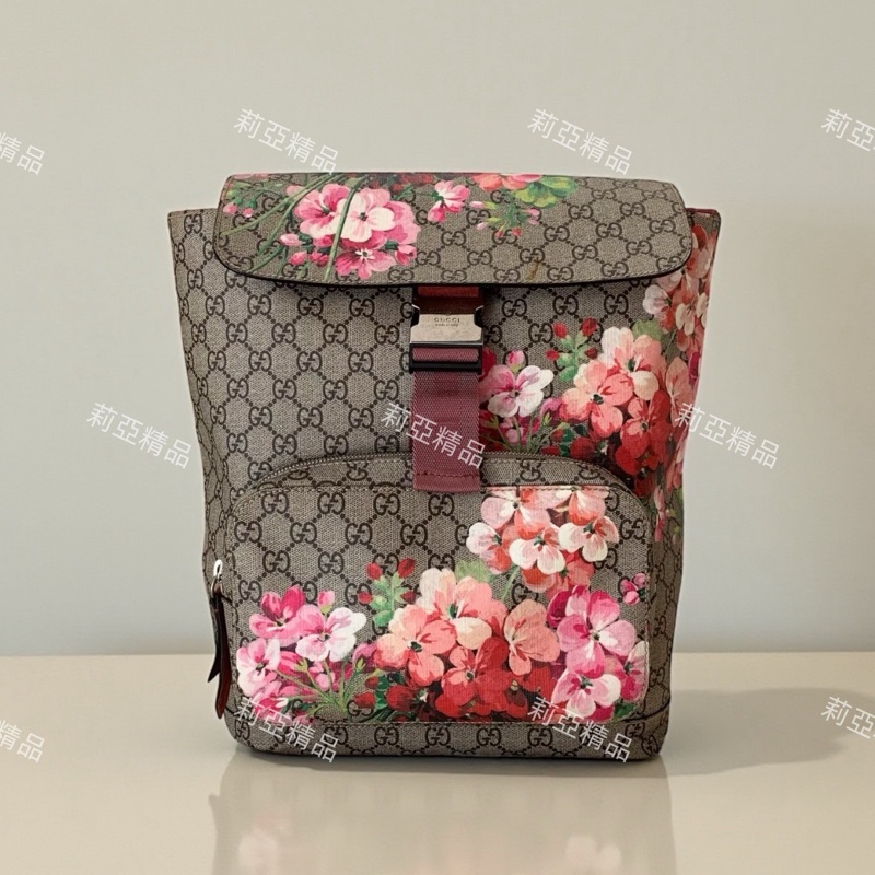 莉亞精品♡Gucci 405019 花卉後背包 二手-0