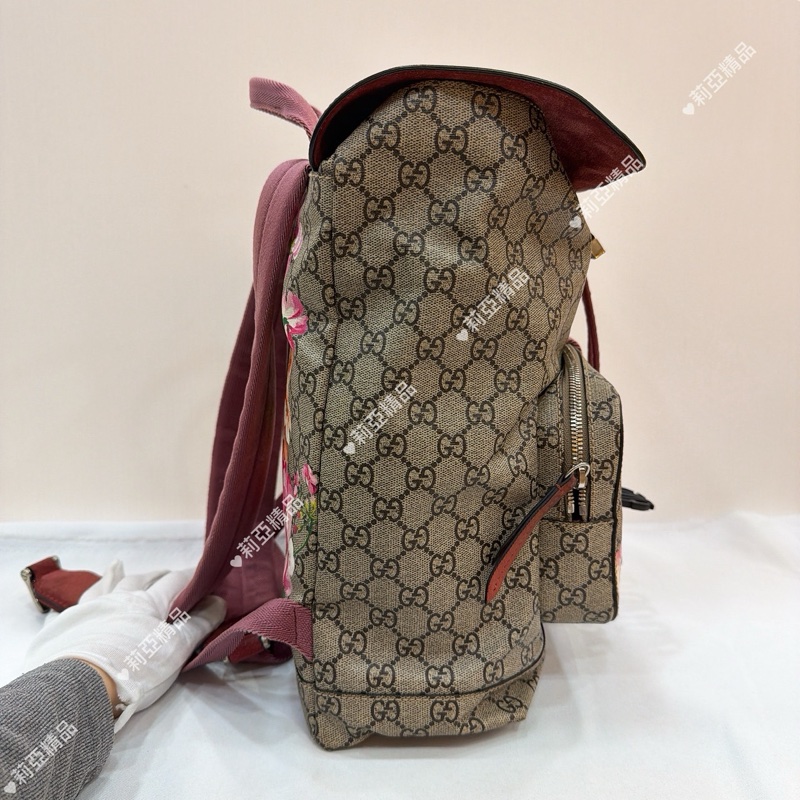 莉亞精品♡Gucci 405019 花卉後背包 二手-6