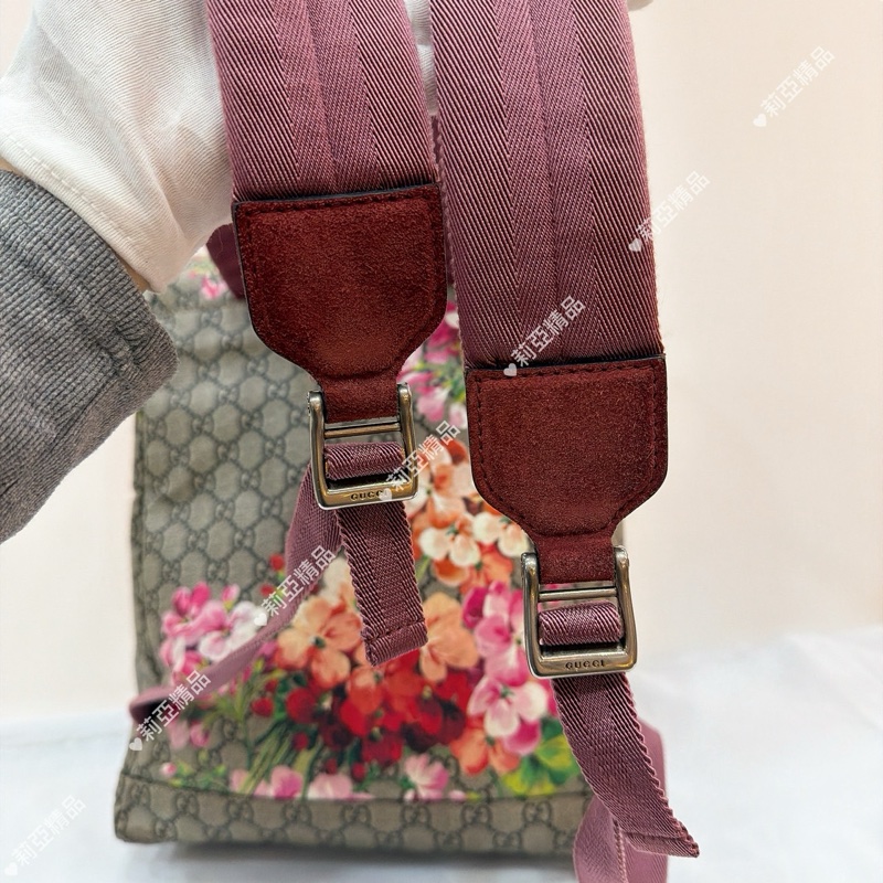 莉亞精品♡Gucci 405019 花卉後背包 二手-9