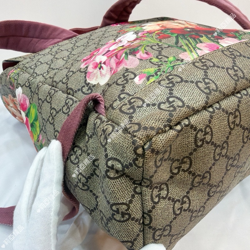 莉亞精品♡Gucci 405019 花卉後背包 二手-19