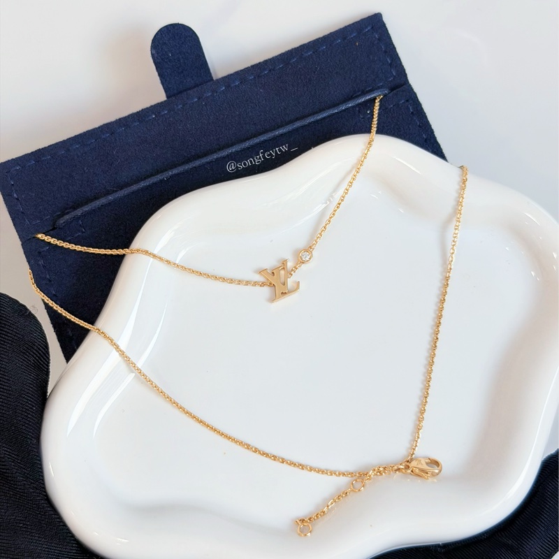 LV Idylle Blossom 玫瑰K金 配鑽石 項鍊-1