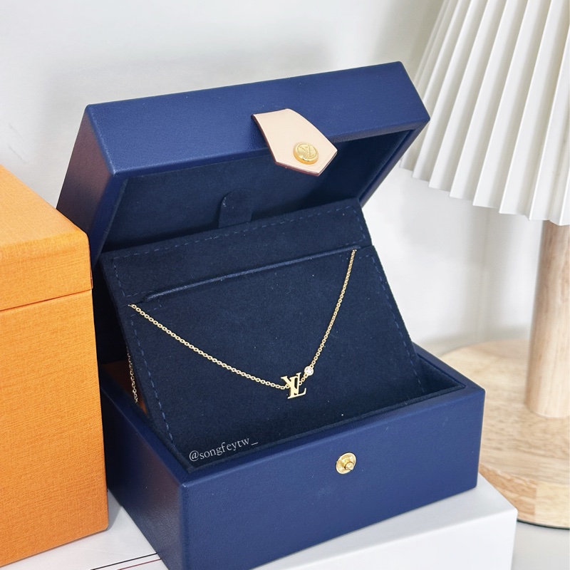 LV Idylle Blossom 玫瑰K金 配鑽石 項鍊-4