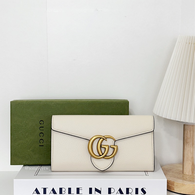 Gucci 雙G Logo 信封長夾-1
