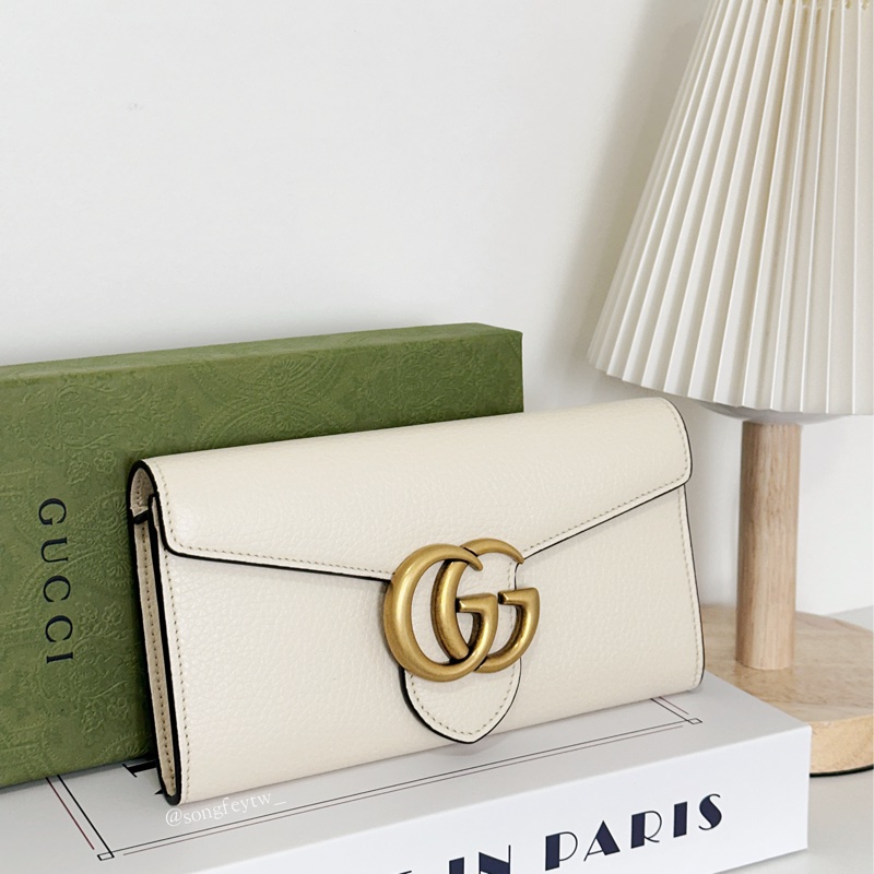 Gucci 雙G Logo 信封長夾-2