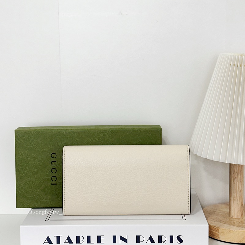 Gucci 雙G Logo 信封長夾-3