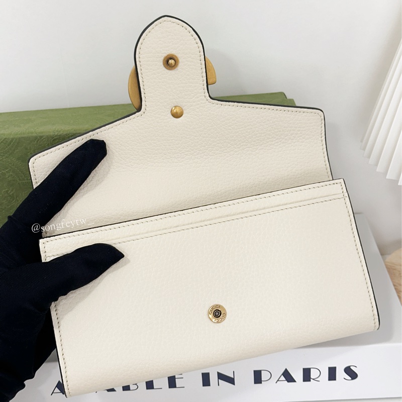 Gucci 雙G Logo 信封長夾-4
