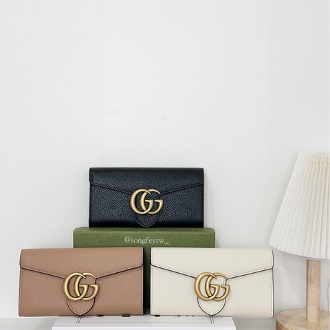 Gucci 雙G Logo 信封長夾
