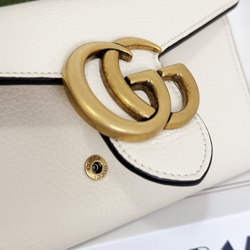 Gucci 雙G Logo 信封長夾 - 黑色-3