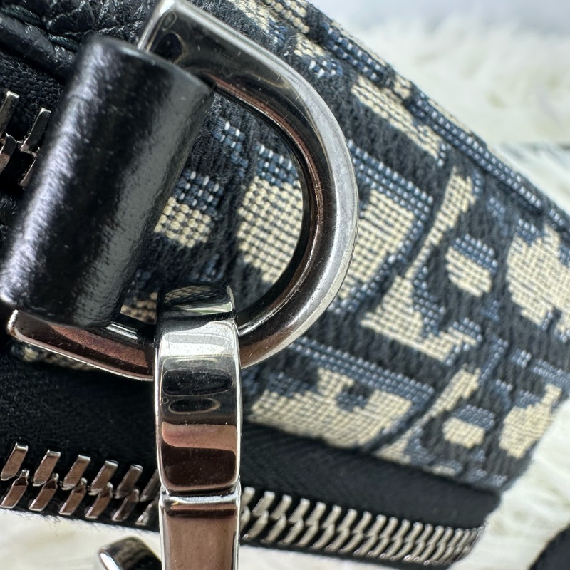 DIOR Oblique 米黑色緹花相機包 斜肩包-7