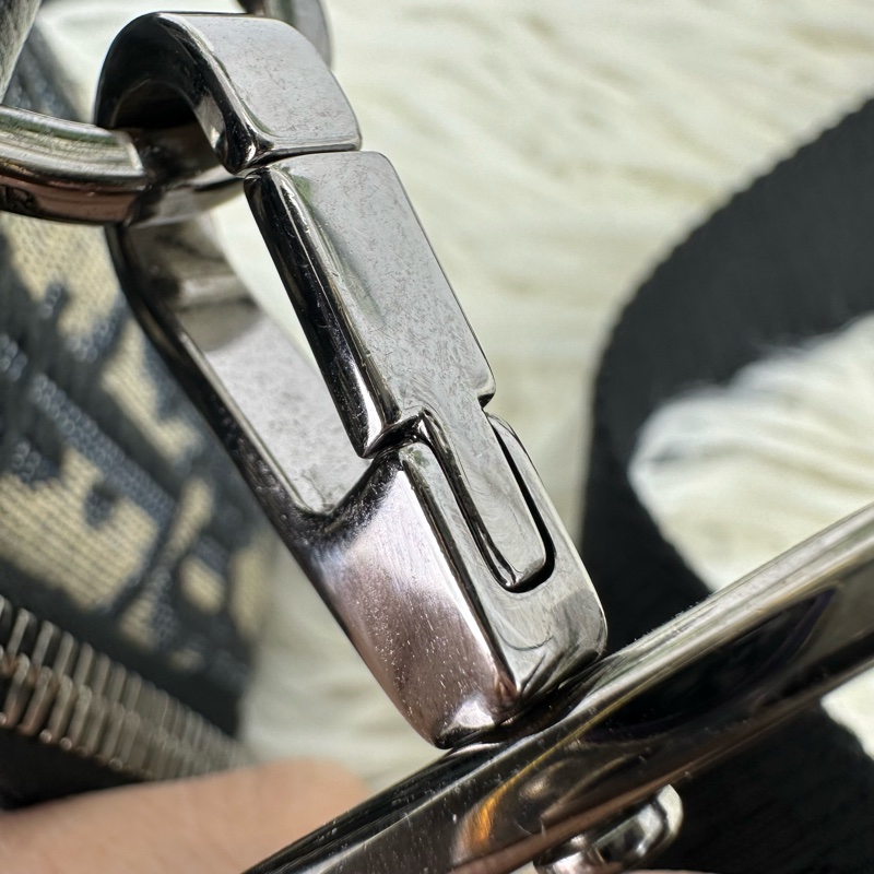 DIOR Oblique 米黑色緹花相機包 斜肩包-8