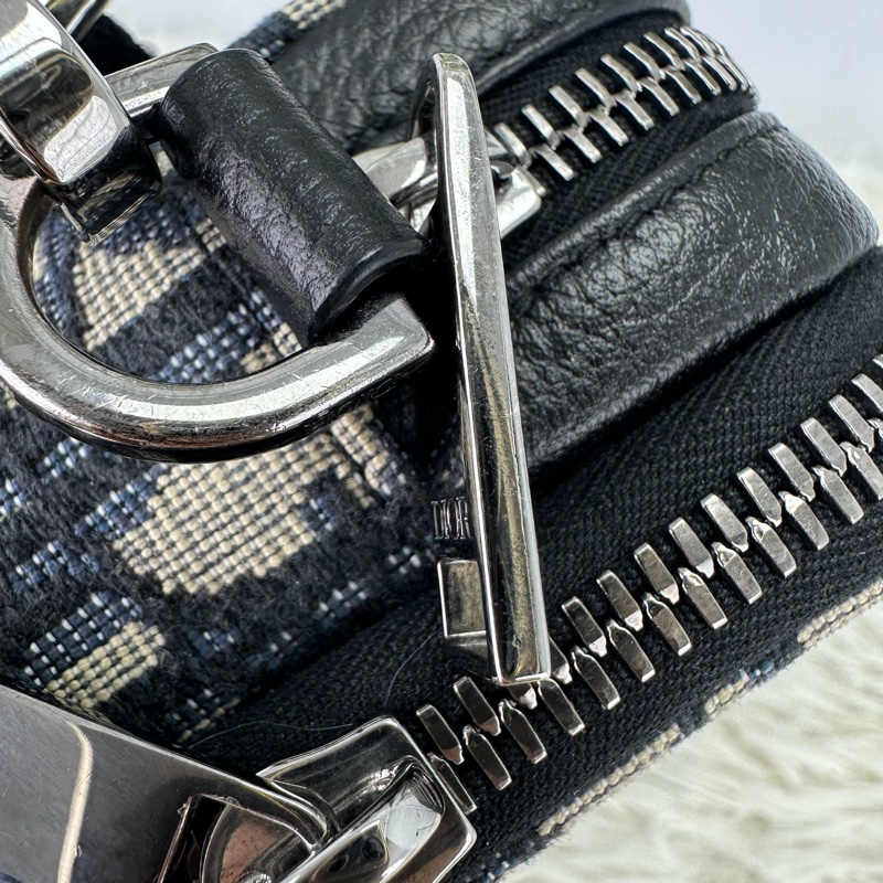 DIOR Oblique 米黑色緹花相機包 斜肩包-11