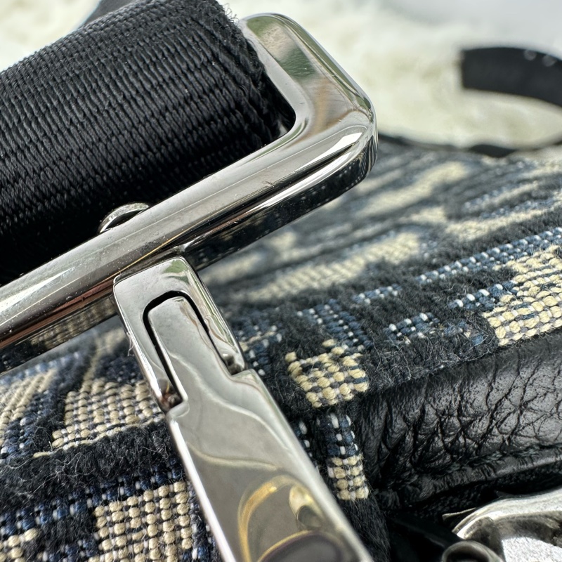 DIOR Oblique 米黑色緹花相機包 斜肩包-12