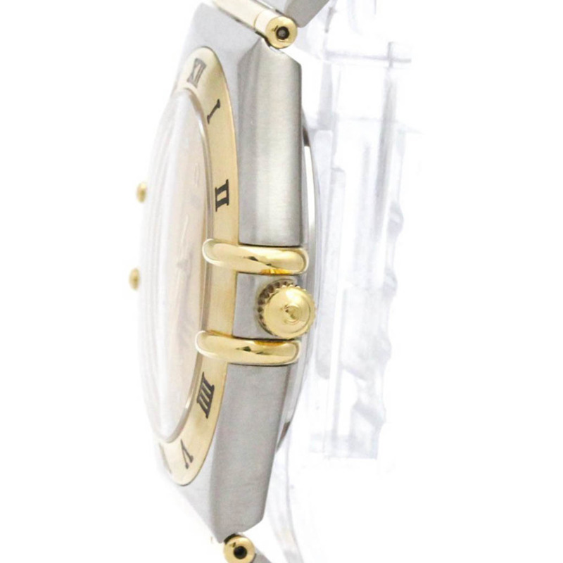 歐米茄星座系列18K金精鋼自動機械男士腕錶1202.15拋光款-3