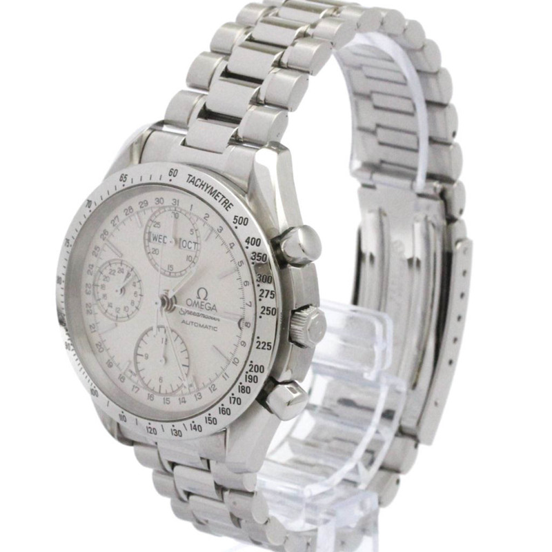 歐米茄超霸系列三曆精鋼自動腕錶 3521.30 拋光-1