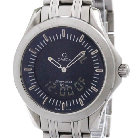 歐米茄海馬系列120公尺多功能精鋼男士腕錶 2521.81 拋光款
