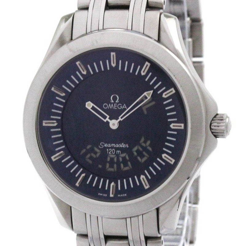 歐米茄海馬系列120公尺多功能精鋼男士腕錶 2521.81 拋光款-0