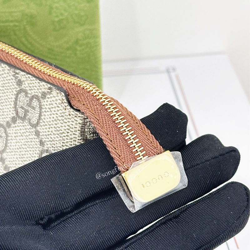 Gucci 經典 老花 鑰匙圈 零錢包-4