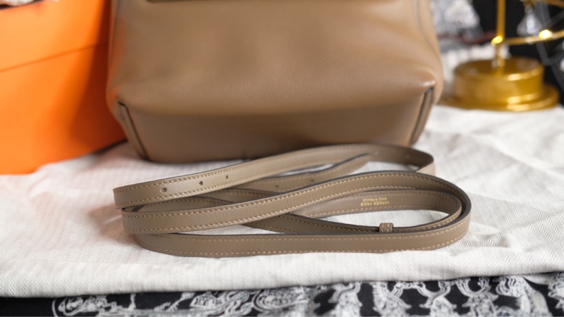 Hermes mini2424 威瑪犬拚大象灰金釦-29