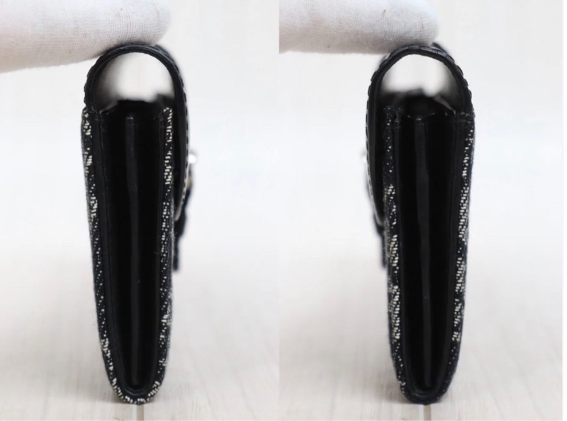 「JL精品代購」9新 Dior 老花翻蓋 長夾-2